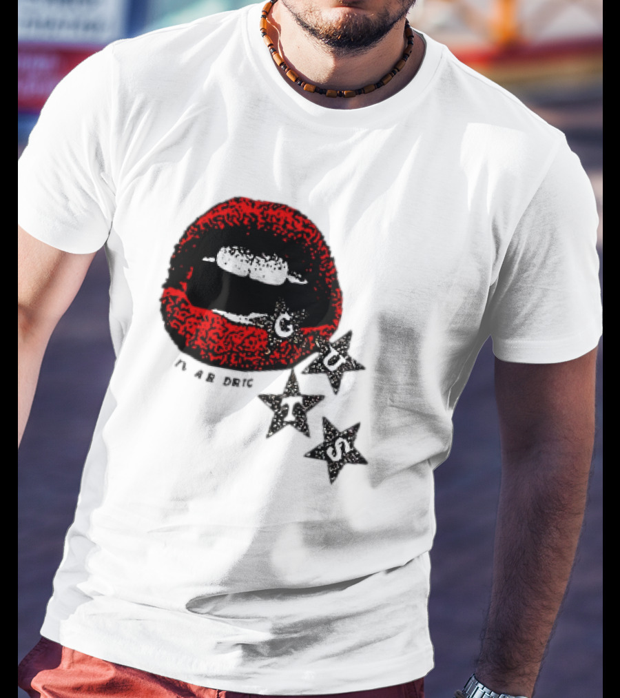 Olivia Rodrigo Guts Red Lips With Stars T-Shirt