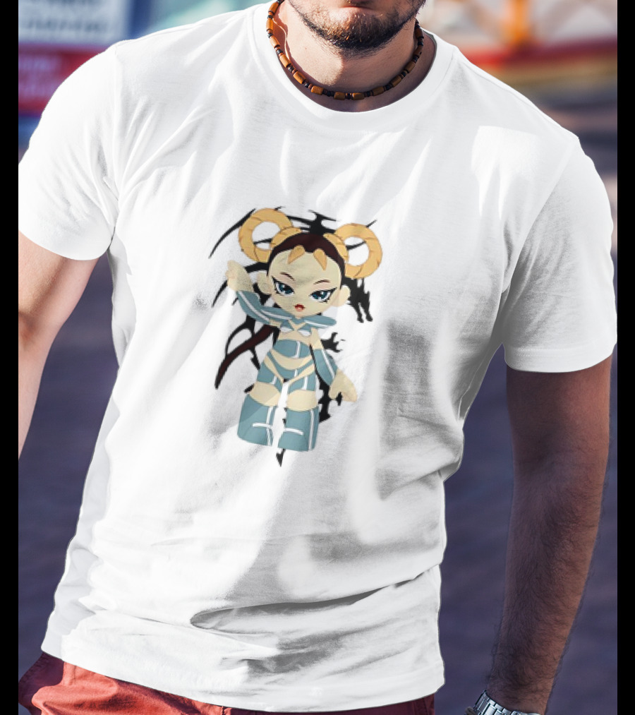 Playera Las Eras El Dragon Anime Girl With Horns Character T-Shirt