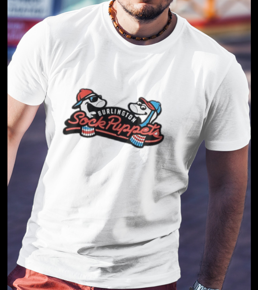 Burlington Sock Puppets Baseball Team Mascots T-Shirt