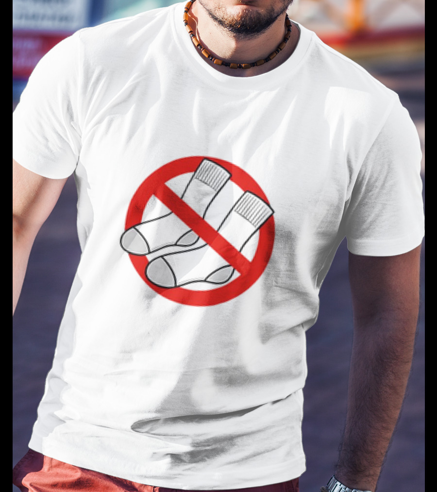 No Socks Symbol Keine Socken T-Shirt