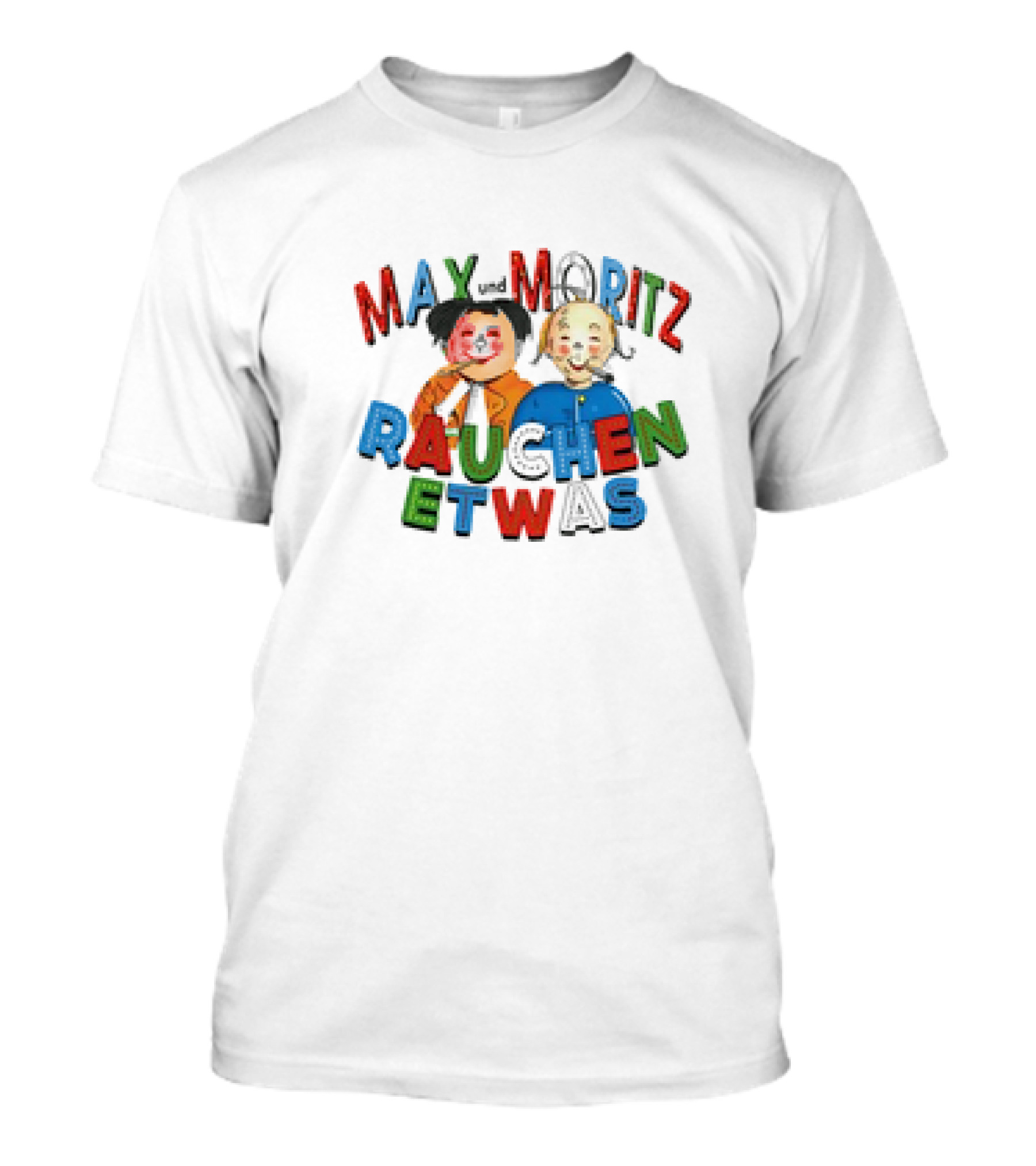 Max Und Moritz Rauchen Etwas Classic Cartoon Mischief T-Shirt