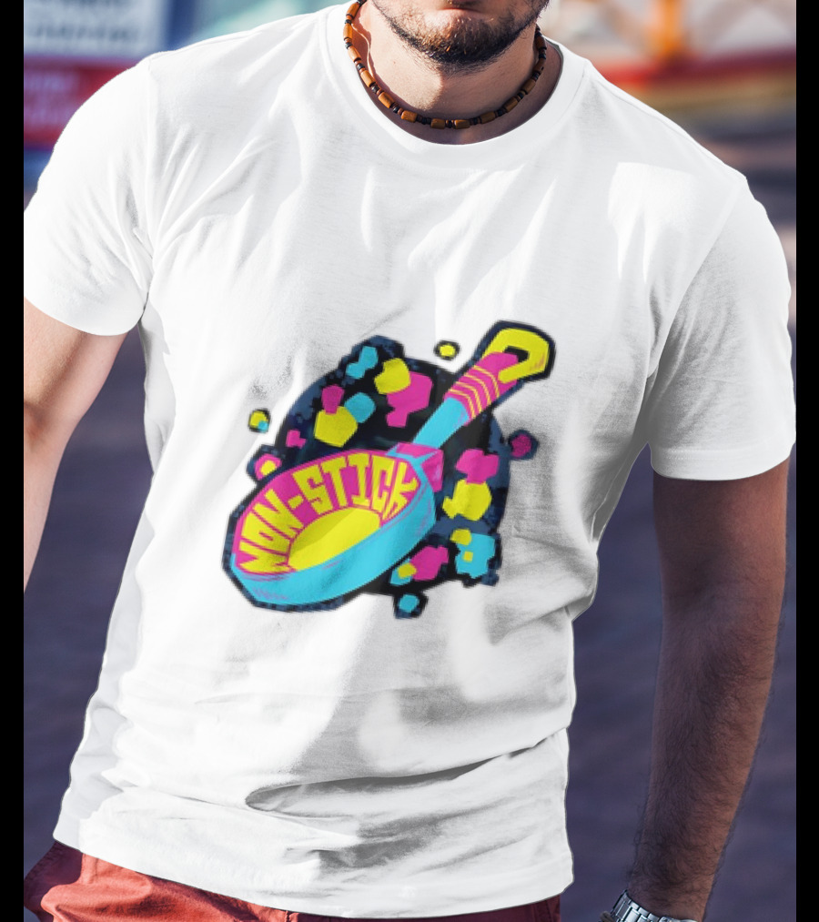 Non-Stick Colorful Pop Art Frying Pan T-Shirt
