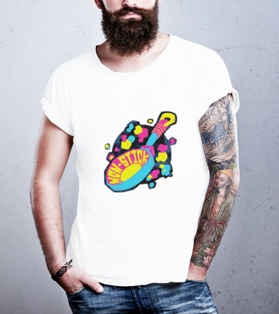 Non-Stick Colorful Pop Art Frying Pan T-Shirt