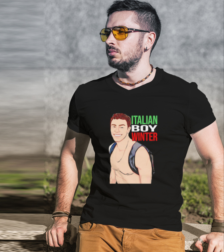 Luigi Mangione Italian Boy Winter Backpack Smiling T-Shirt