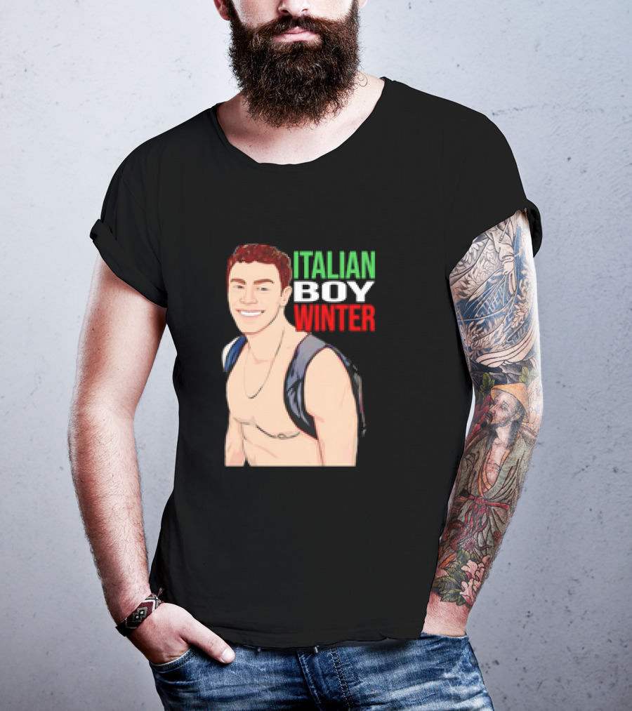 Luigi Mangione Italian Boy Winter Backpack Smiling T-Shirt