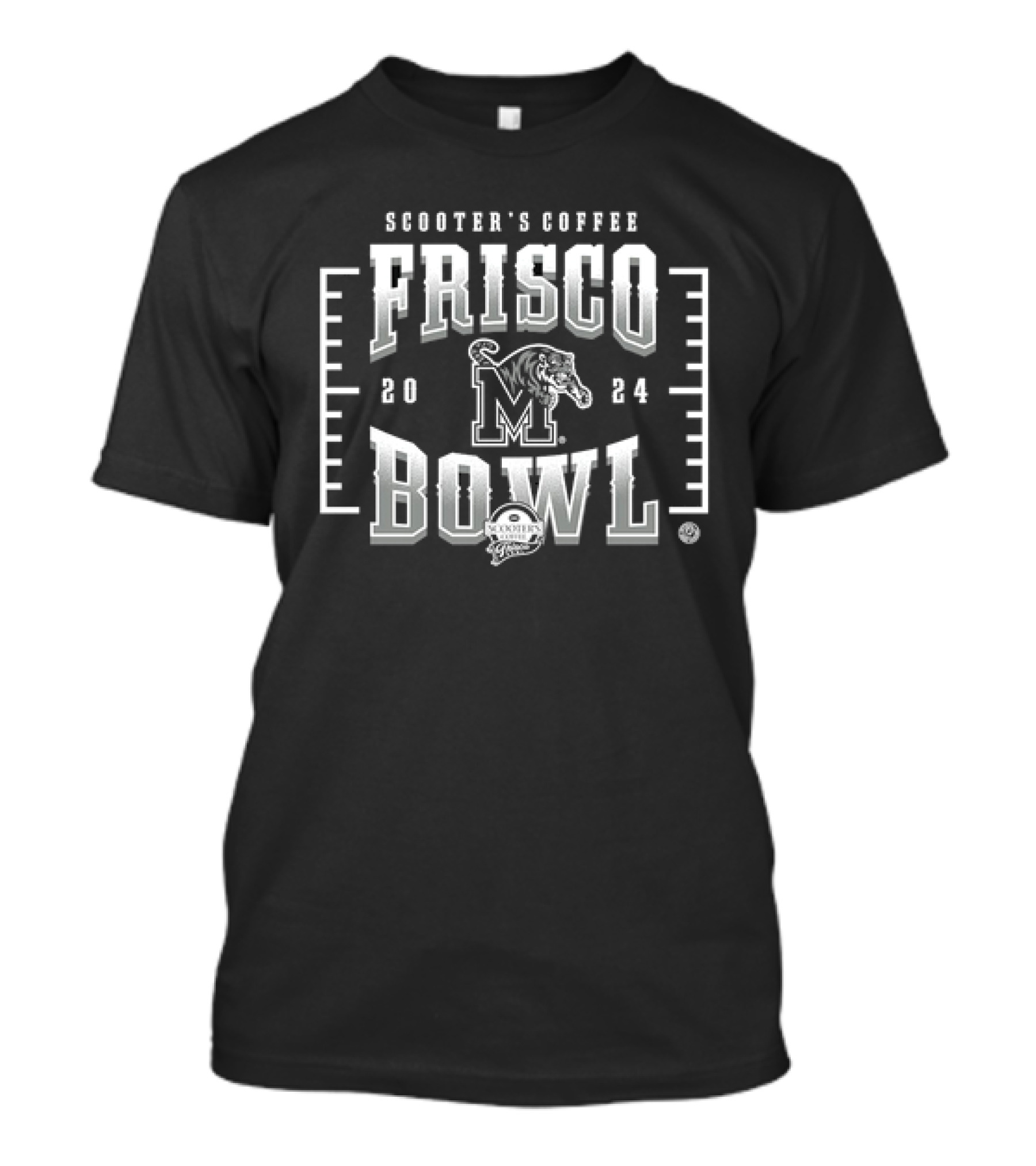 Scooter's Coffee Frisco Bowl Memphis Tigers Football T-Shirt