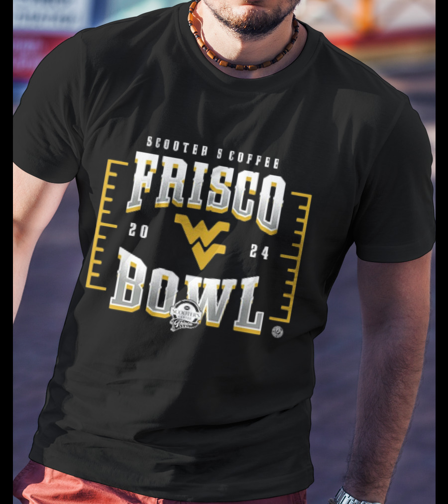 Scooter's Coffee Frisco Bowl West Virginia Mountaineers Football T-Shirt