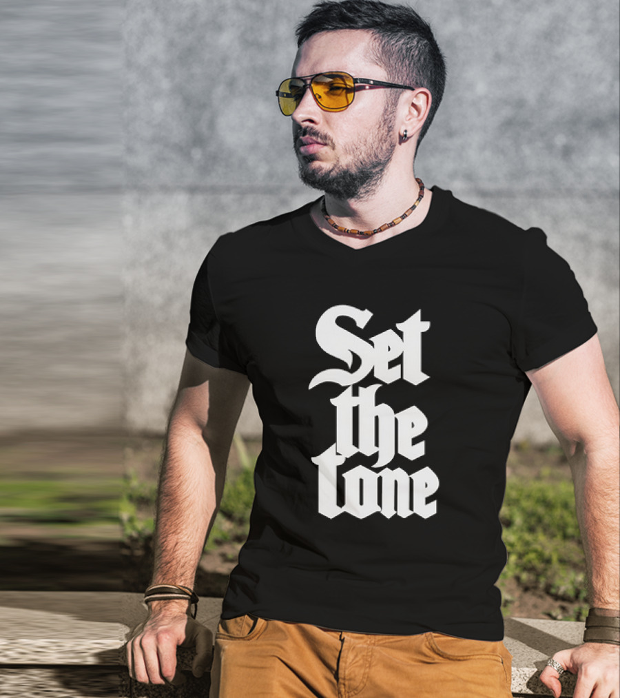 Set The Tone Gothic Font T-Shirt