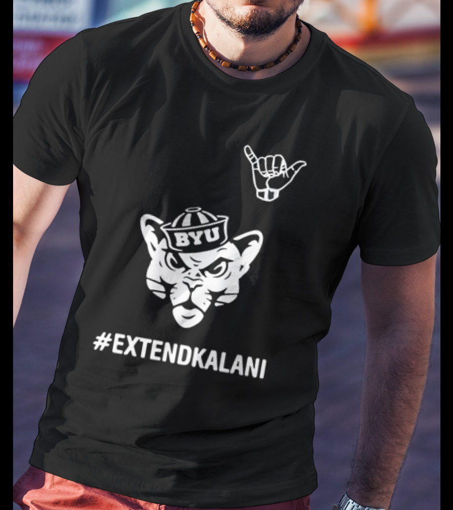 Shaka Sign BYU Cougars #ExtendKalani T-Shirt
