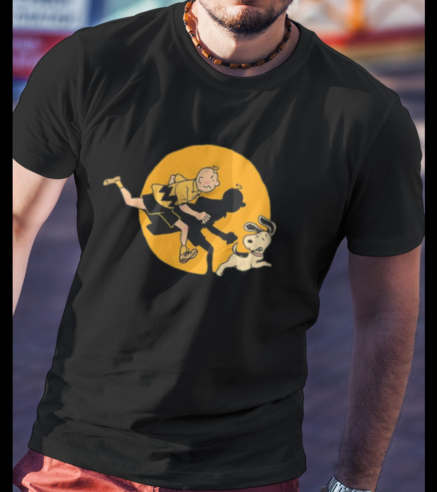 Charlie Brown And Snoopy Adventure Inspired By Tintin T-Shirt
