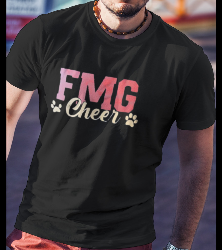 FMG Cheer With Paw Prints T-Shirt