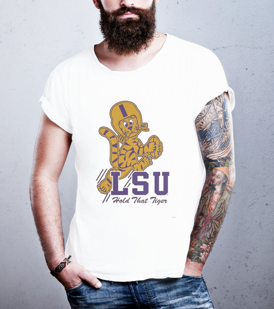 LSU Hold That Tiger Football Mascot T-Shirt