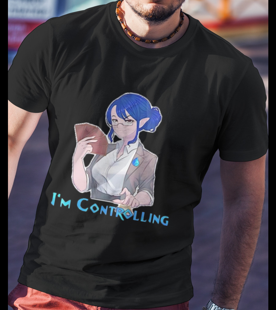 I'm Controlling Magic Anime Girl With Cards T-Shirt