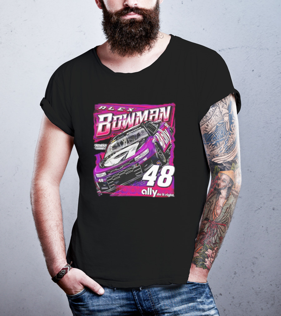 Alex Bowman 48 Chevrolet ZL1 Hendrick Motorsports Ally Racing T-Shirt