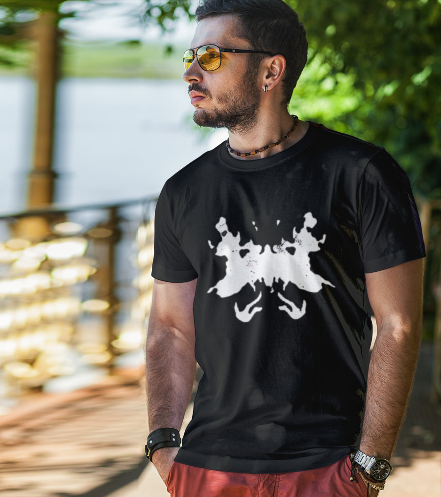 Angel Fish Rorschach Inkblot Symmetry T-Shirt