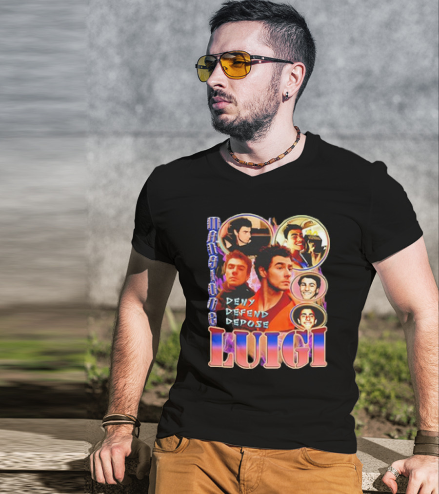 Mansion Party Luigi Deny Defend Depose T-Shirt
