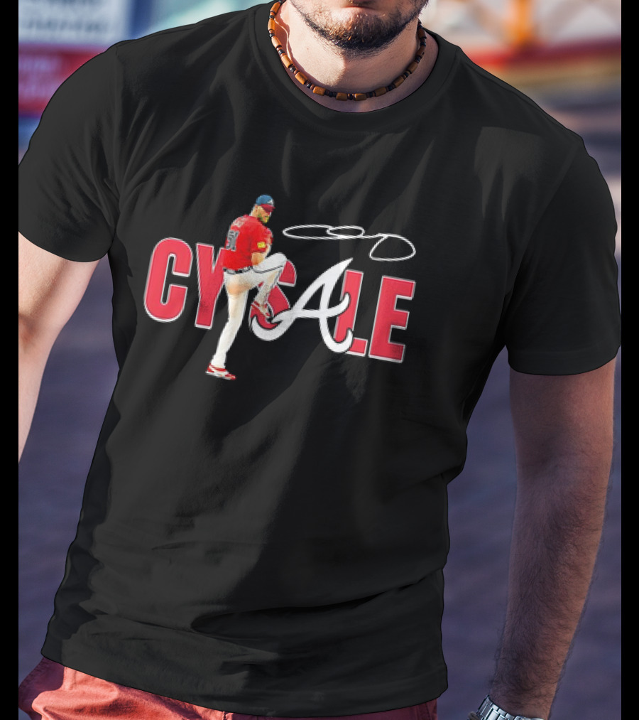 Cy Young Cy Sale Atlanta Braves Signature Baseball Pitcher T-Shirt