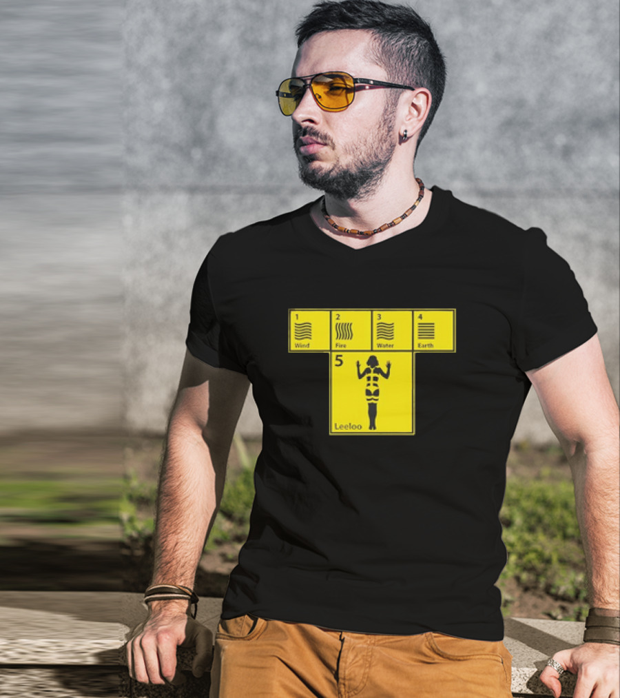 Five Elements Wind Fire Water Earth Leeloo Iconic T-Shirt