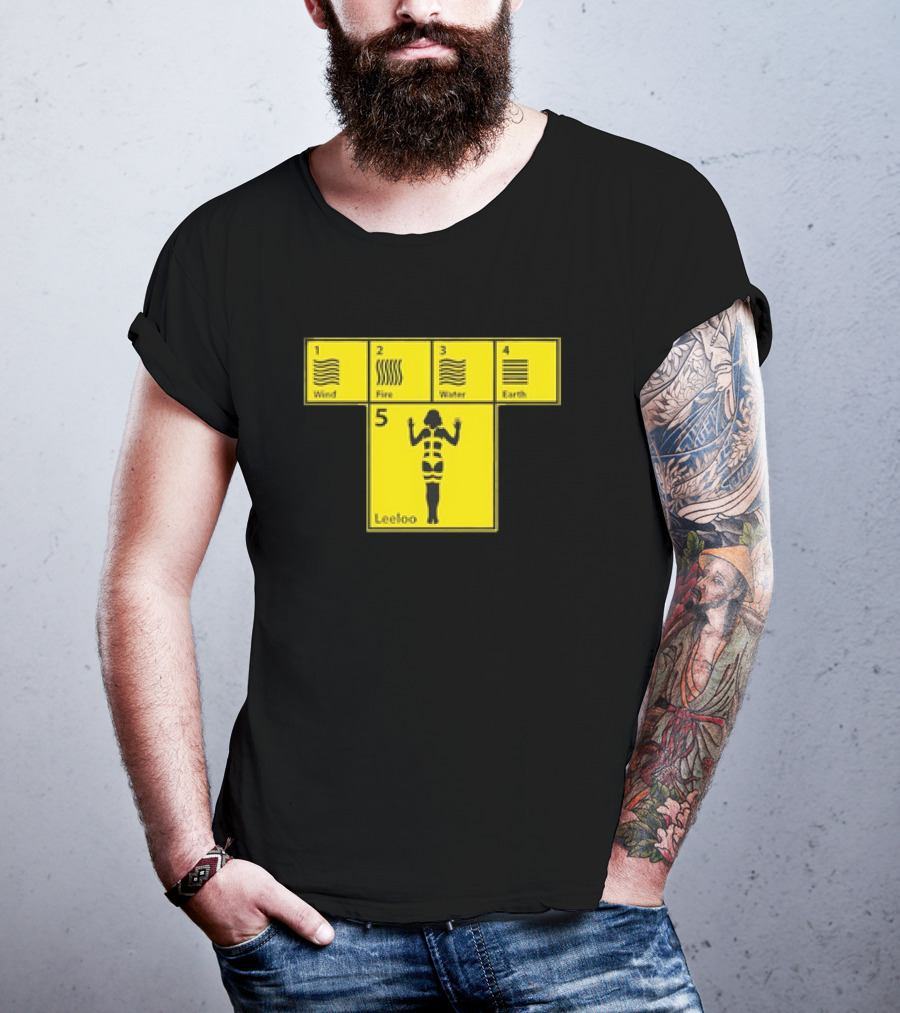 Five Elements Wind Fire Water Earth Leeloo Iconic T-Shirt