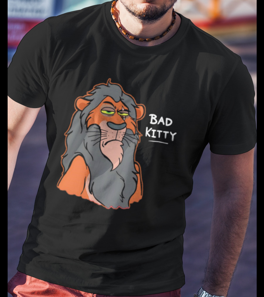 Scar Bad Kitty Lion Expression T-Shirt