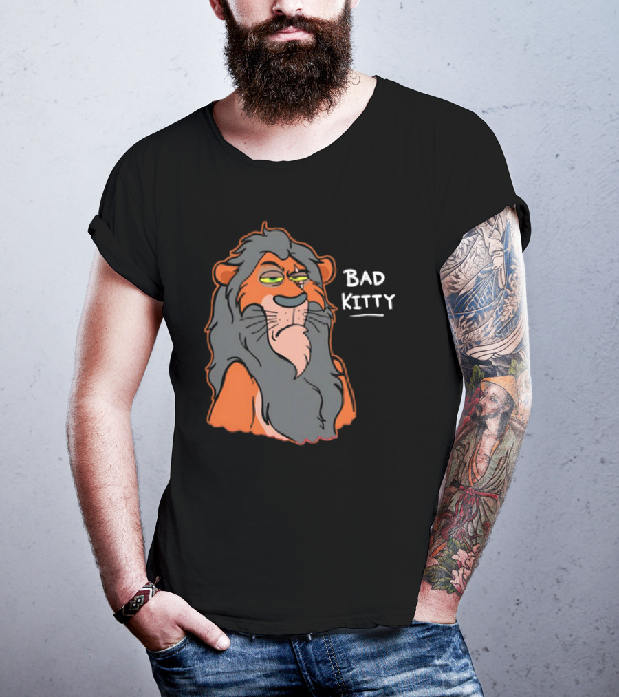Scar Bad Kitty Lion Expression T-Shirt