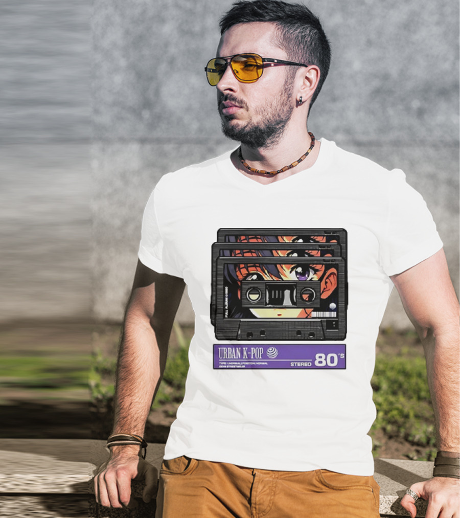 Cassette Tape Urban K-Pop Stereo 80’s Anime T-Shirt