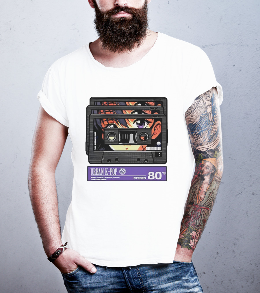 Cassette Tape Urban K-Pop Stereo 80’s Anime T-Shirt