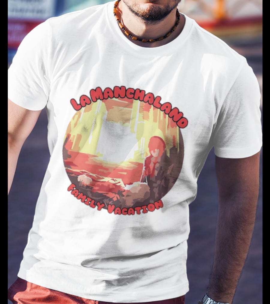 La Manchaland Family Vacation Sci-Fi Adventure Scene T-Shirt