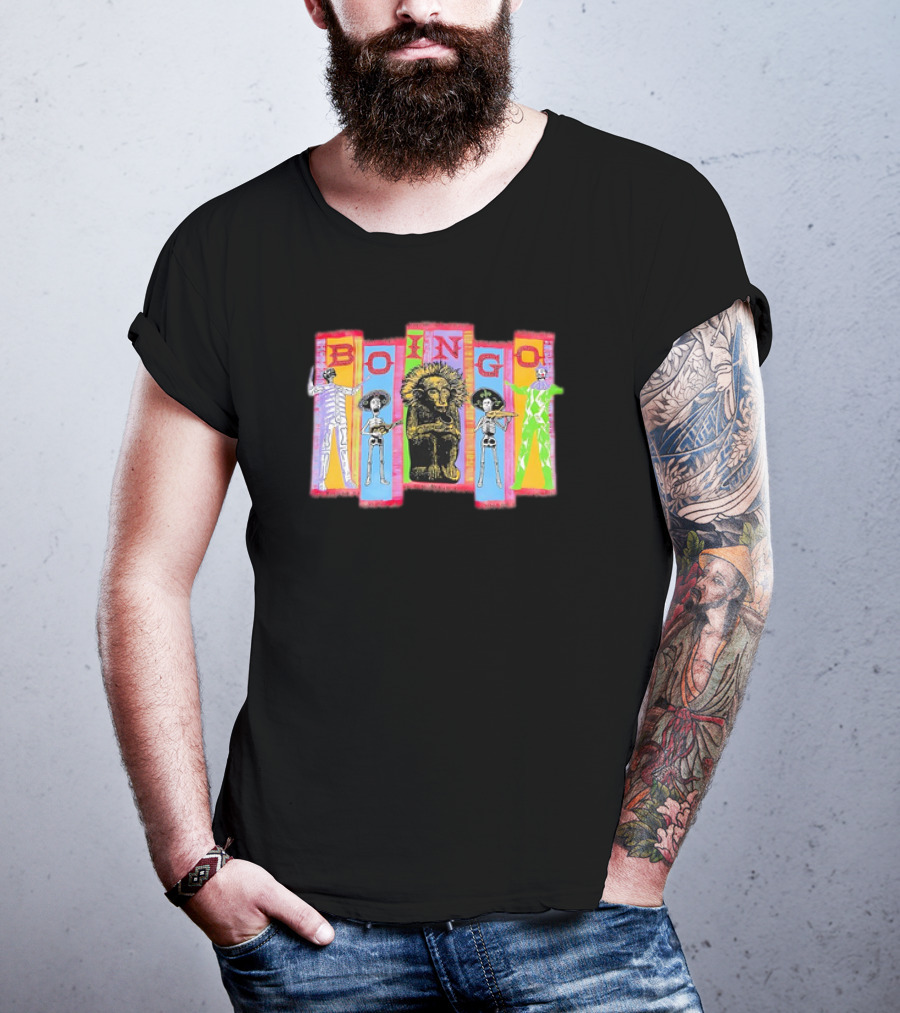 Oingo Boingo 1994 Vintage Skeletons Lion T-Shirt