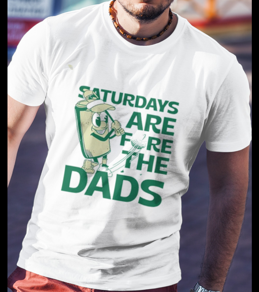 Saturdays Are Fore The Dads Golf Cartoon Golfer T-Shirt