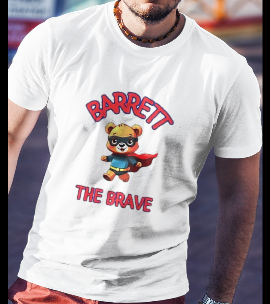 Barrett The Brave Superhero Bear T-Shirt