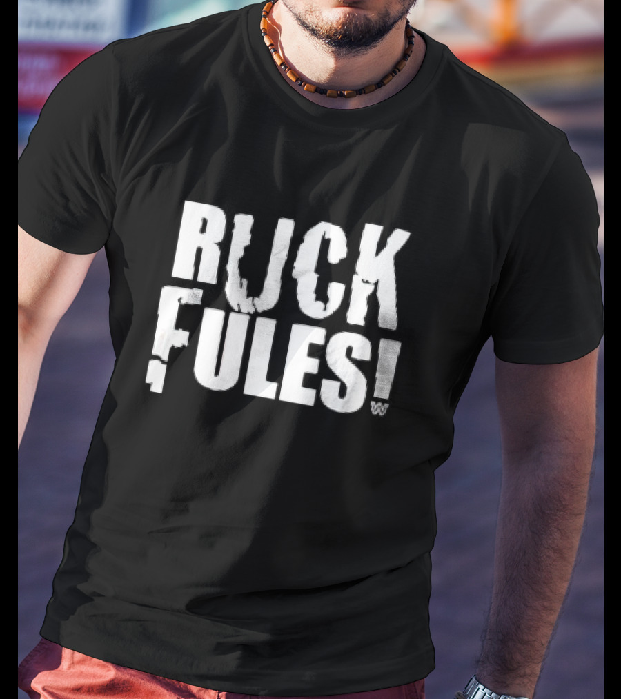 John Cena Ruck Fules WWE Parody Bold Lettering T-Shirt