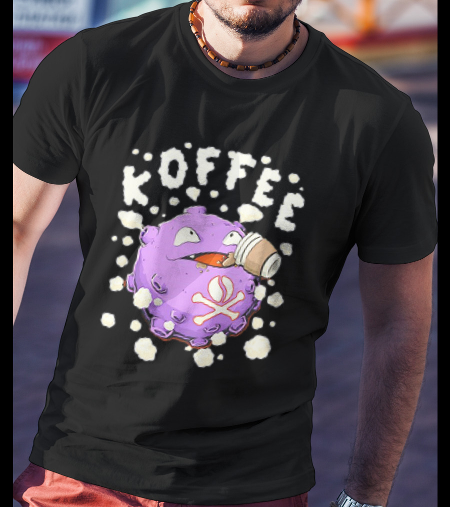 Koffing Drinking Koffee With Coffee Mug T-Shirt
