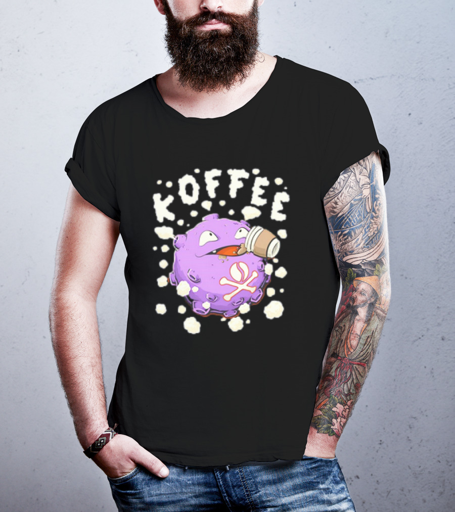 Koffing Drinking Koffee With Coffee Mug T-Shirt