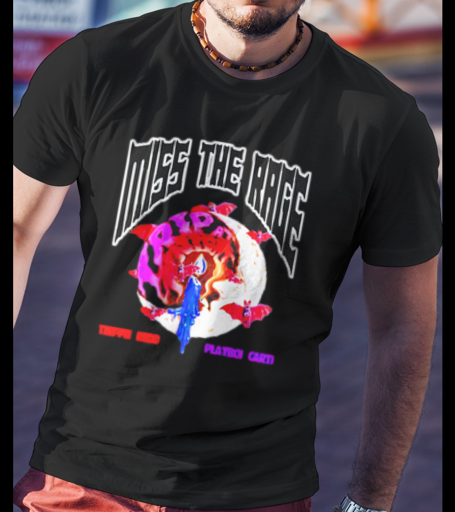 Miss The Rage Trip At Knight Trippie Redd Playboi Carti Lunar Bat Vision T-Shirt