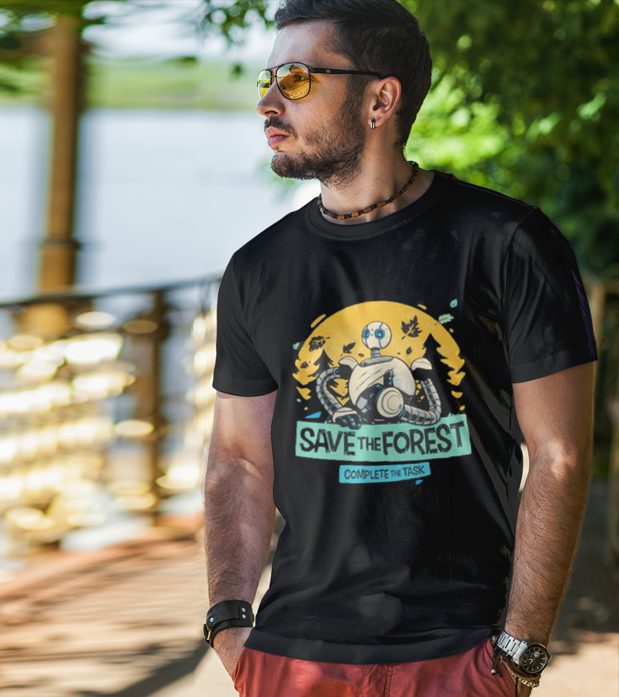 Save The Forest Complete The Task Roz The Wild Robots T-Shirt