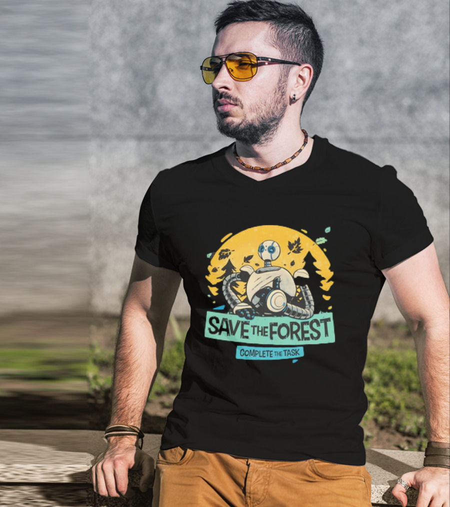 Save The Forest Complete The Task Roz The Wild Robots T-Shirt