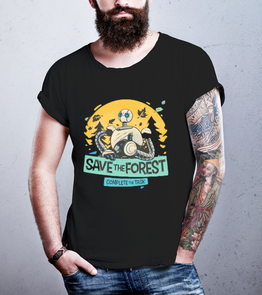 Save The Forest Complete The Task Roz The Wild Robots T-Shirt