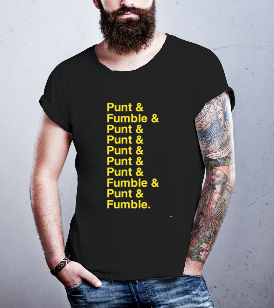 Iowa At Penn State Game Punt And Fumble Commemorative T-Shirt