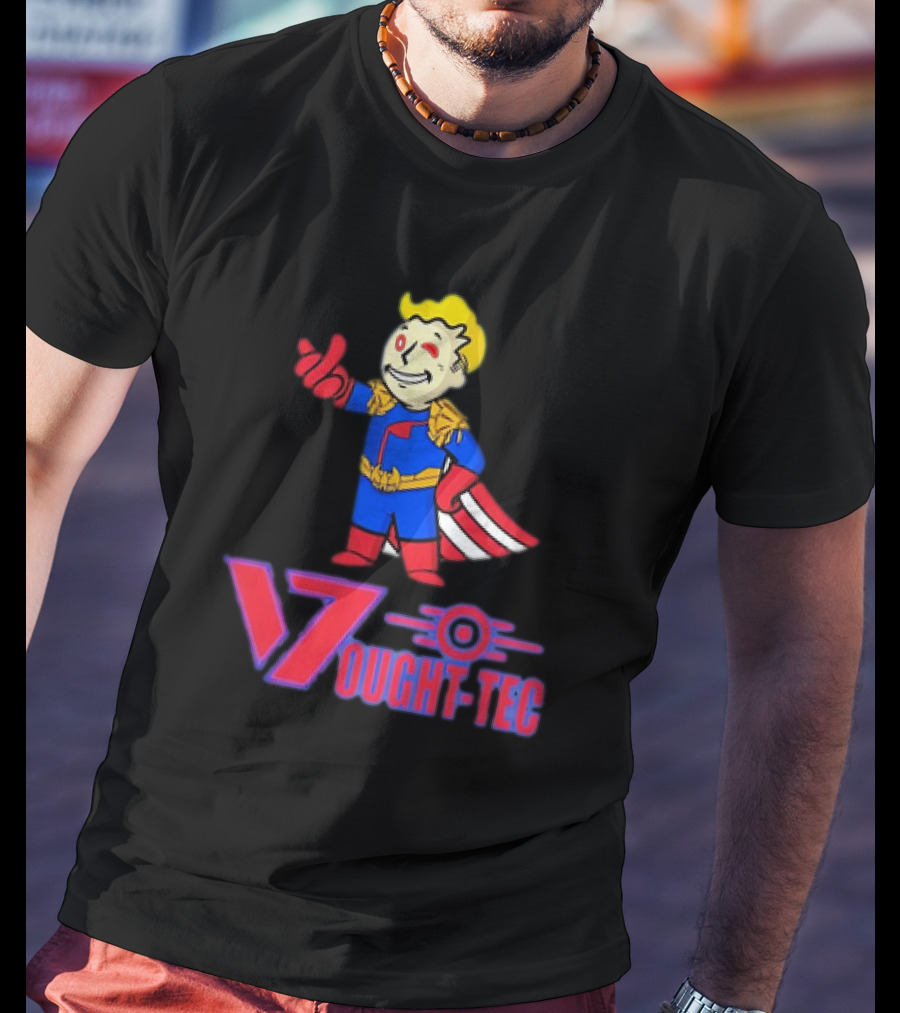 Vought Tec Homelander Vault Boy Crossover Image T-Shirt