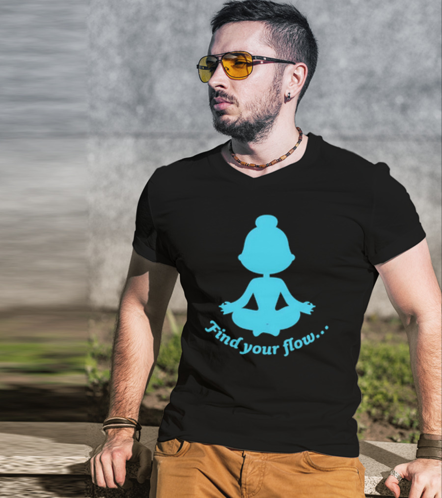 Find Your Flow Yoga Meditation T-Shirt