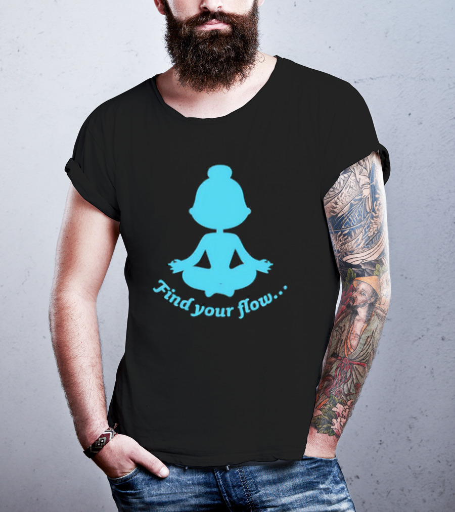Find Your Flow Yoga Meditation T-Shirt