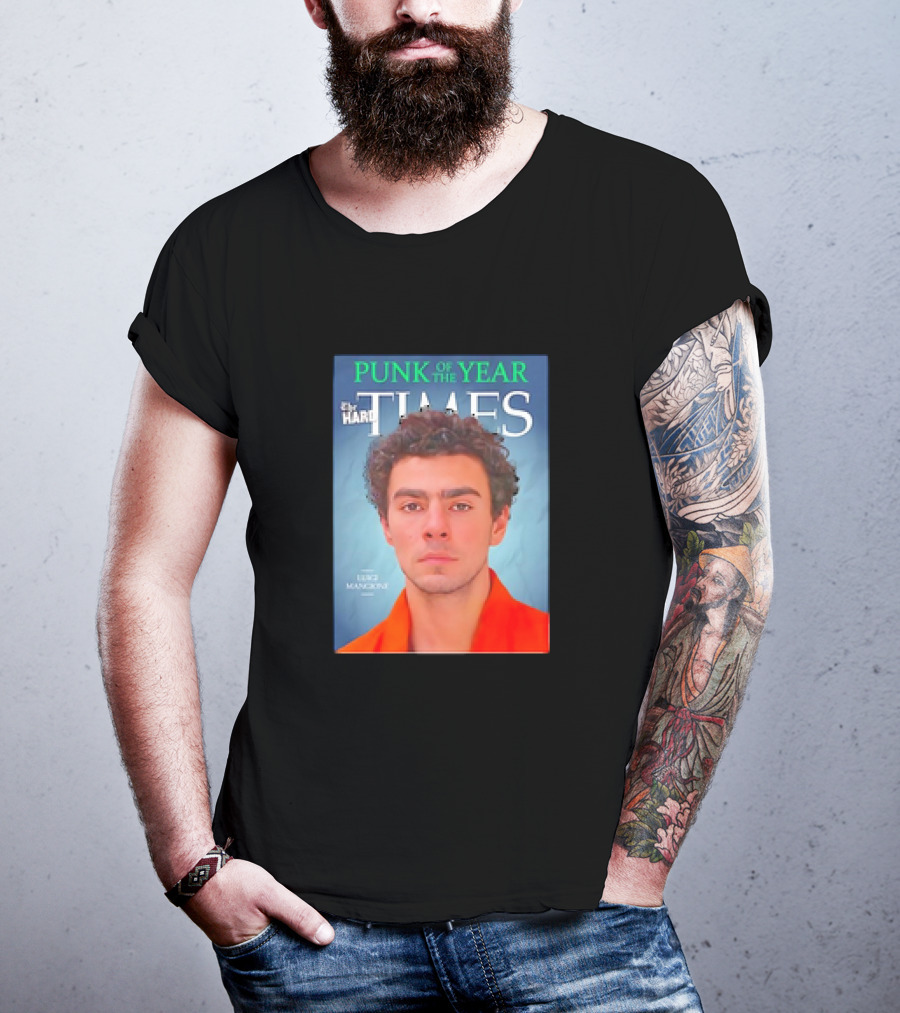 Luigi Mangione Punk Of The Year By The Hard Times T-Shirt