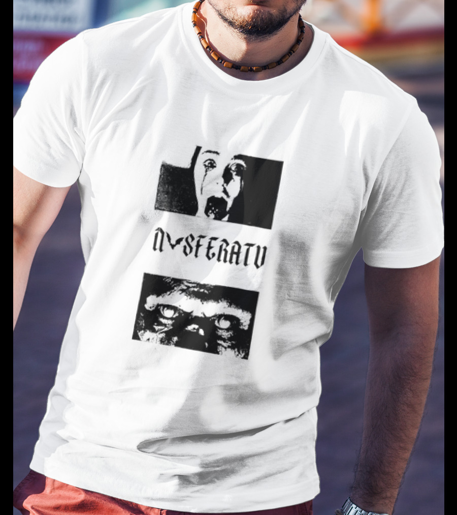 Nosferatu Classic Horror Vampire Face And Eyes T-Shirt
