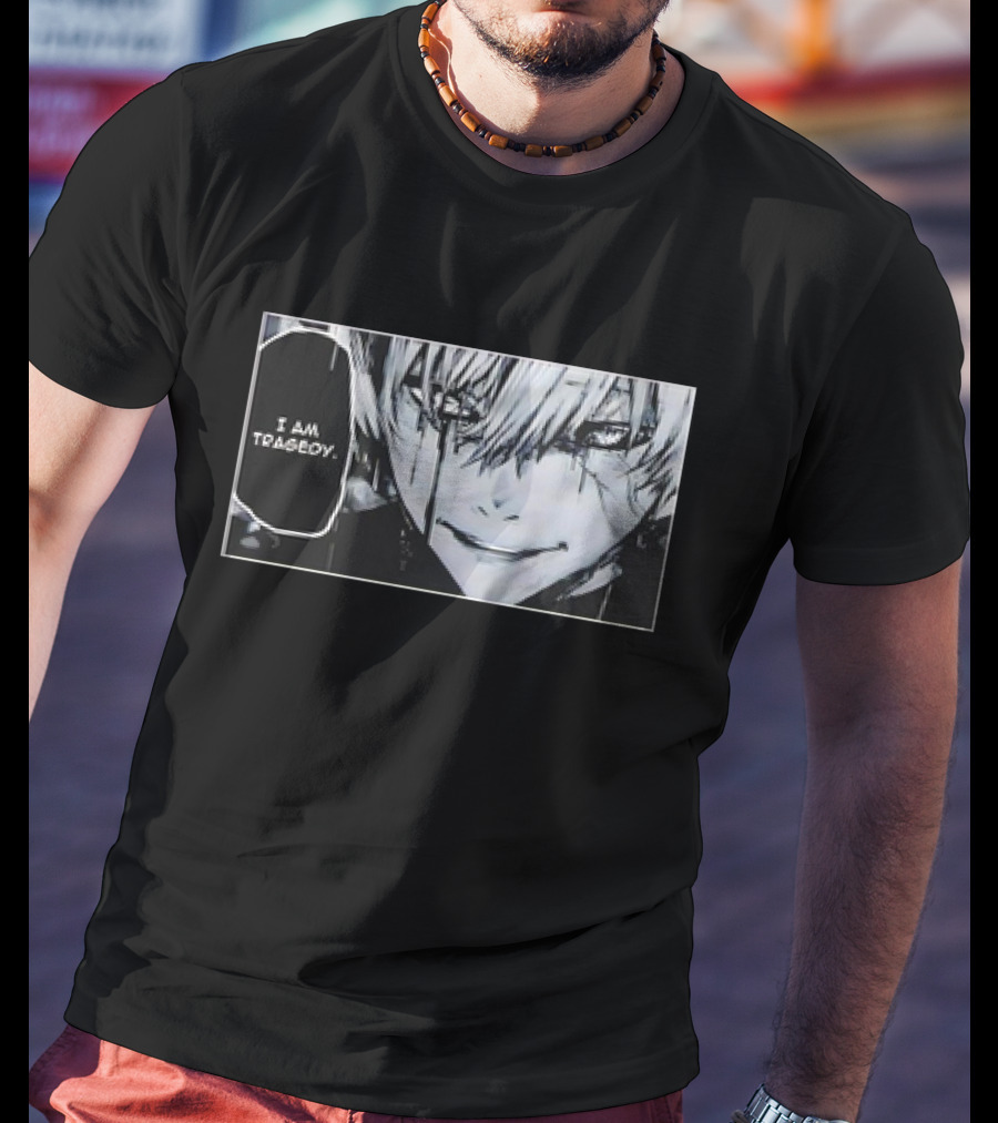 Kaneki Ken I Am Tragedy Manga Panel Anime Tokyo Ghoul T-Shirt
