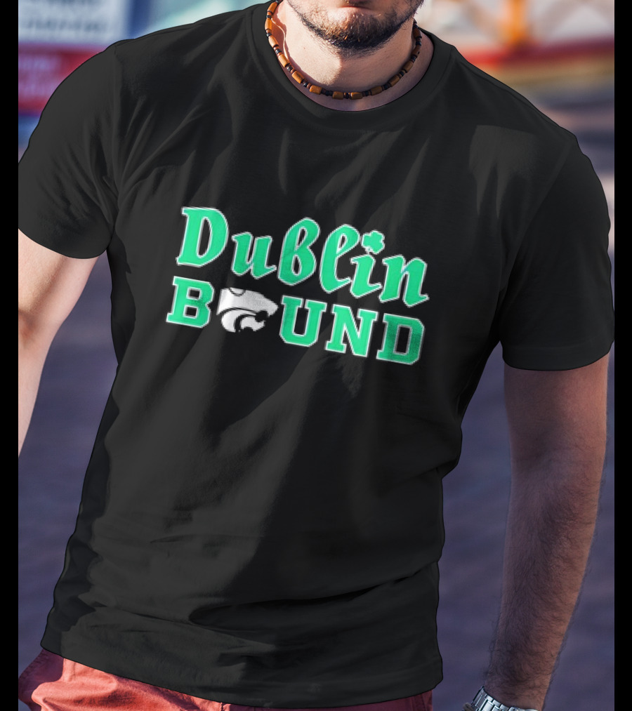 Kansas State Wildcats Dublin Bound Football T-Shirt