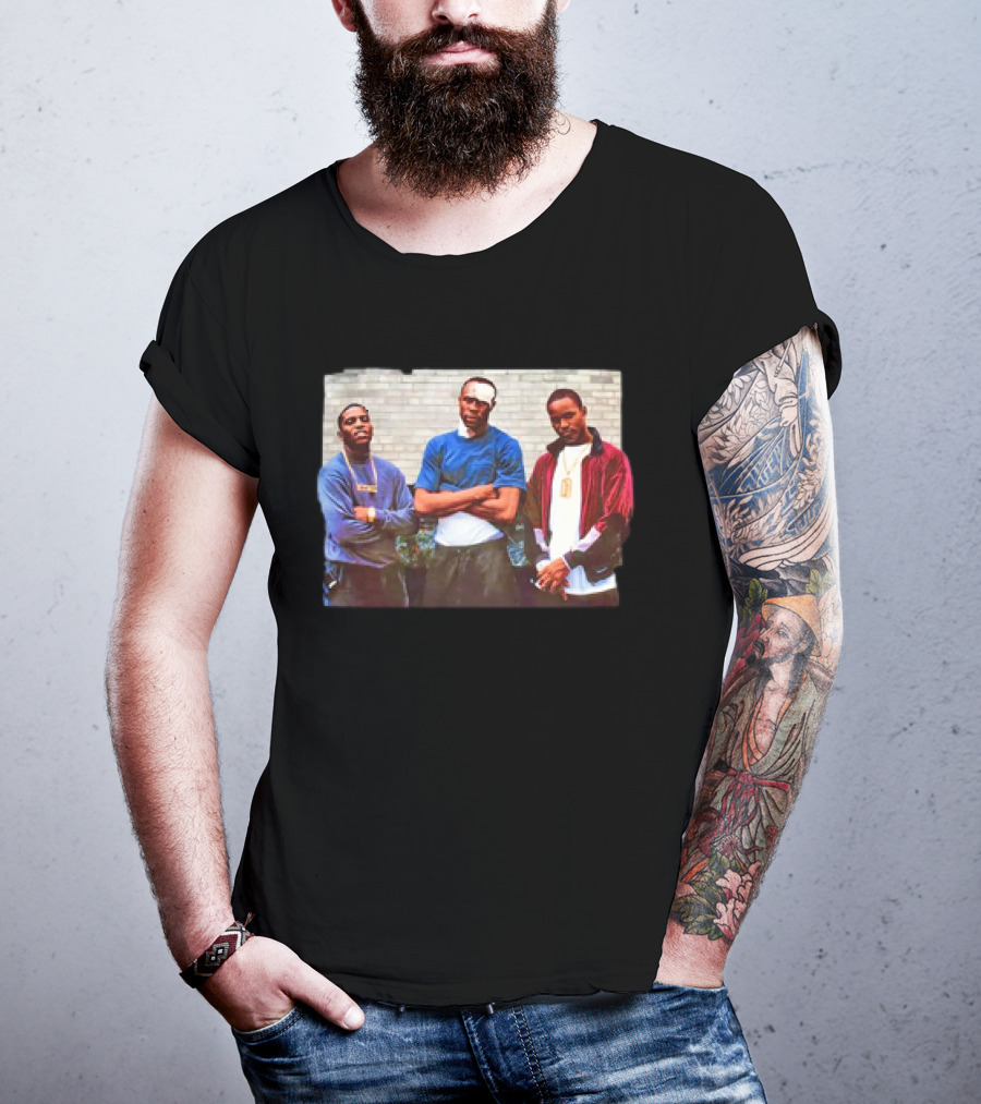 Paid In Full Movie Calvin Scene With Three Men In Streetwear Clothing T-Shirt