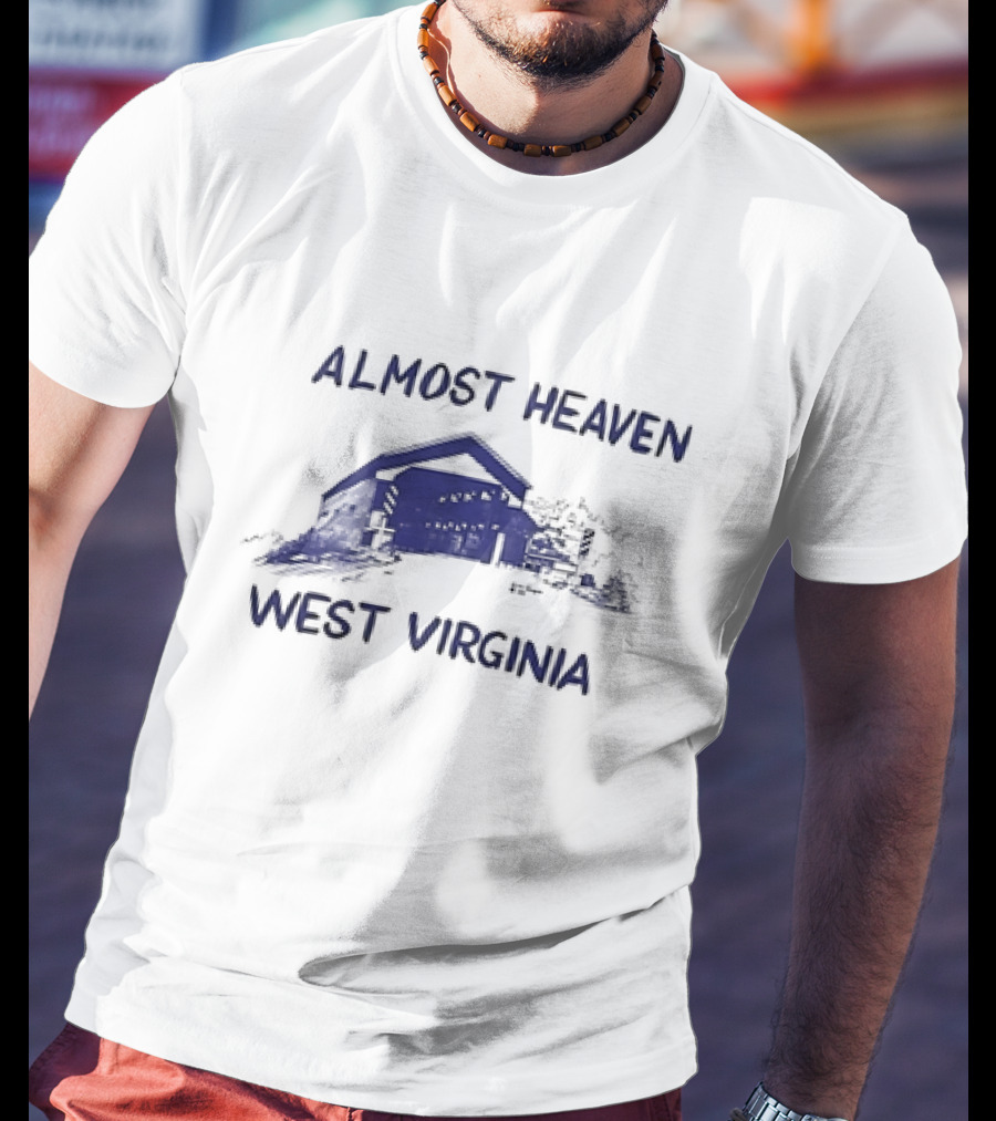 Almost Heaven West Virginia Covered Bridge Scenic T-Shirt