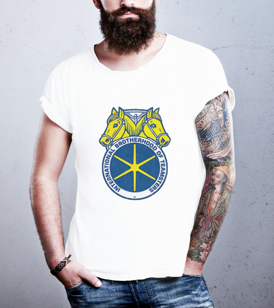International Brotherhood Of Teamsters Emblem With Dual Horses T-Shirt
