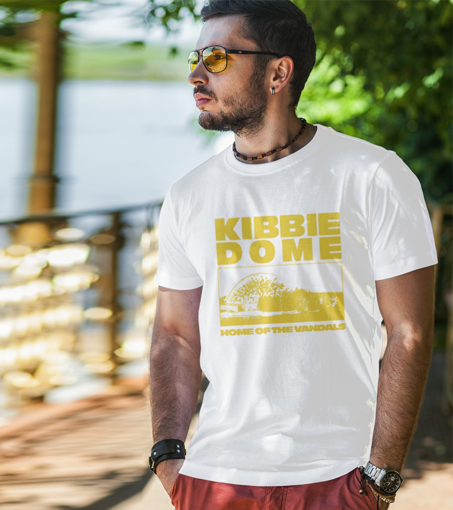 Kibbie Dome Home Of The Vandals Idaho Vintage Newspaper T-Shirt